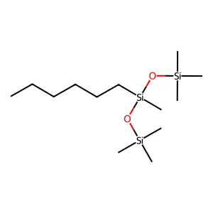 3-Hexylheptamethyltrisiloxane structure