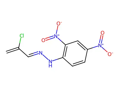 2-Chloroacrolein 2,4-dinitrophenylhydrazone structure