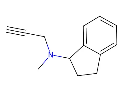 N-Methyl-N-2-propynyl-1-indanamine structure