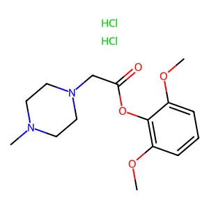 1-Piperazineacetic acid, 4-methyl-, 2,6-dimethoxyphenyl ester, dihydrochloride structure