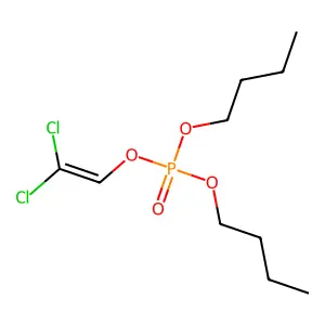 Phosphoric acid, dibutyl 2,2-dichloroethenyl ester structure