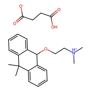 Ethylamine, N,N-dimethyl-2-(10,10-dimethyl-9-anthracenyloxy)-, succinate structure
