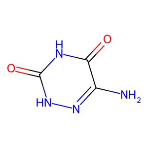 6-amino-1,2,4-triazine-3,5(2H,4H)-dione structure