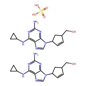 Abacavir sulfate structure