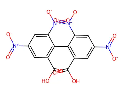 (1,1'-Biphenyl)-2,2'-dicarboxylic acid, 4,4',6,6'-tetranitro- structure