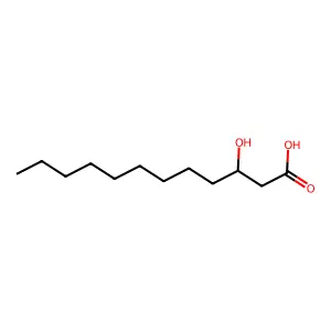 (+-)-3-Hydroxydodecanoic acid structure