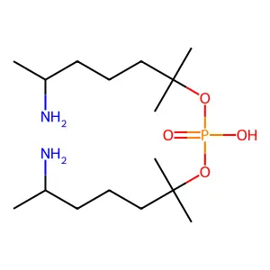 Bis[5-amino-1,1-dimethylhexyl] hydrogen phosphate structure