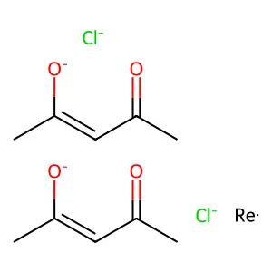 Bis(4-oxopent-2-en-2-olate);rhenium;dichloride structure