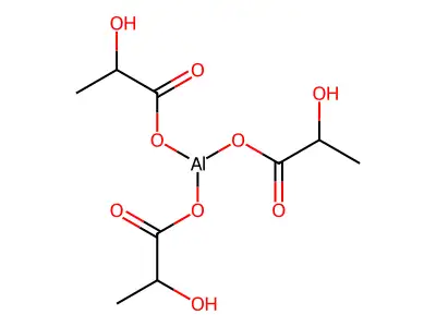 2-Hydroxypropanoic acid aluminium salt structure
