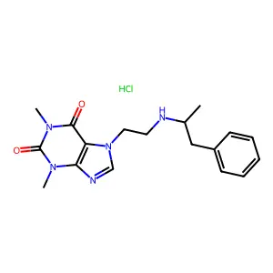 Fenethylline Hydrochloride structure
