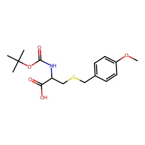 L-Cysteine, N-((1,1-dimethylethoxy)carbonyl)-S-((4-methoxyphenyl)methyl)- structure