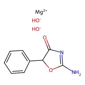 2-Amino-5-phenyl-2-oxazolin-4-one + Mg(OH)2 structure