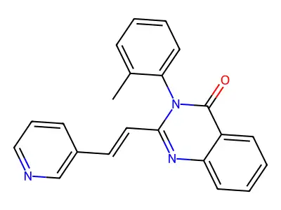 3-(2-Methylphenyl)-2-(2-pyridin-3-ylethenyl)quinazolin-4-one structure
