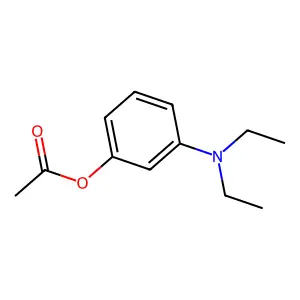 m-(Diethylamino)phenyl acetate structure