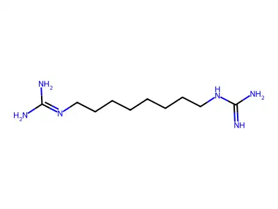 2-[8-(Diaminomethylideneamino)octyl]guanidine structure
