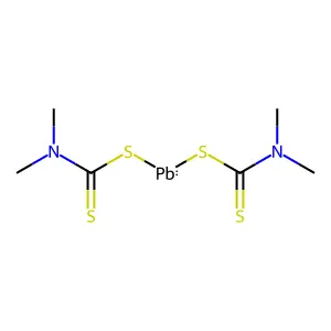bis(N,N-dimethylcarbamodithioate);lead(2+) structure