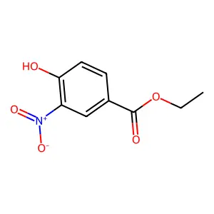 Benzoic acid, 4-hydroxy-3-nitro-, ethyl ester structure