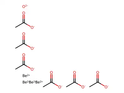 Beryllium oxyacetate structure
