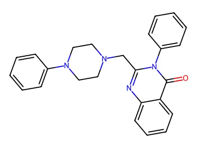4(3H)-Quinazolinone, 3-phenyl-2-((4-phenyl-1-piperazinyl)methyl)- structure