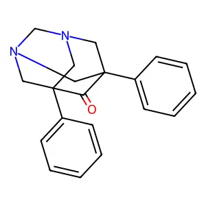 5,7-Diphenyl-1,3-diazatricyclo[3.3.1.13,7]decan-4-one structure