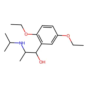 1-(2,5-Diethoxyphenyl)-2-(propan-2-ylamino)propan-1-ol structure