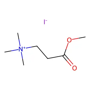 3-Methoxy-N,N,N-trimethyl-3-oxopropan-1-aminium iodide structure