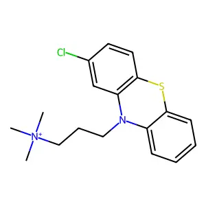 2-Chloro-N,N,N-trimethyl-10H-phenothiazine-10-propanaminium structure