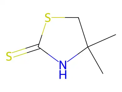 2-Thiazolidinethione, 4,4-dimethyl- structure