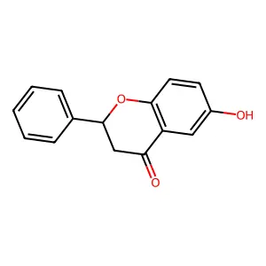 6-Hydroxyflavanone structure