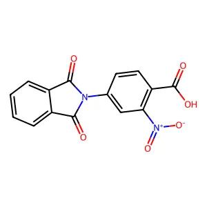 4-(1,3-dioxo-1,3-dihydro-2H-isoindol-2-yl)-2-nitrobenzoic acid structure