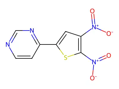 4-{4,5-Bisnitro-2-thienyl}pyrimidine structure