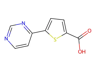 5-(Pyrimidin-4-yl)thiophene-2-carboxylic acid structure