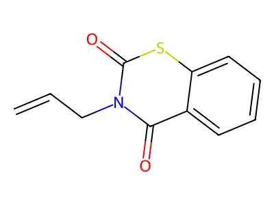 3-allyl-2H-1,3-benzothiazine-2,4(3H)-dione structure