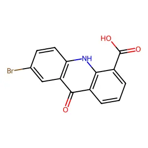 7-Bromo-9-oxo-9,10-dihydroacridine-4-carboxylic acid structure