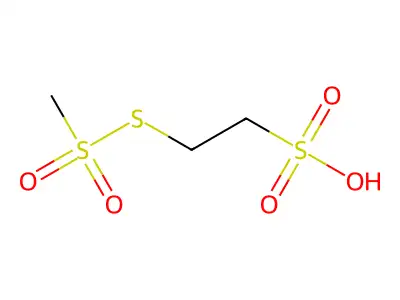 2-[(Methylsulfonyl)thio]ethanesulfonic acid structure