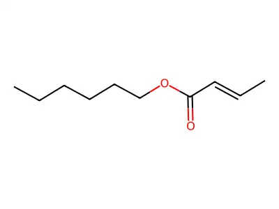 Hexyl but-2-enoate structure