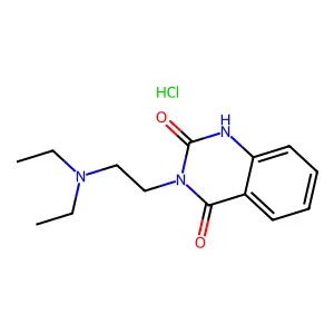 2,4(1H,3H)-Quinazolinedione, 3-(2-(diethylamino)ethyl)-, hydrochloride structure