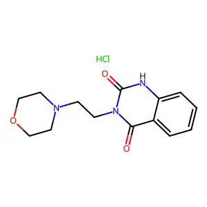 2,4(1H,3H)-Quinazolinedione, 3-(2-morpholinoethyl)-, hydrochloride structure