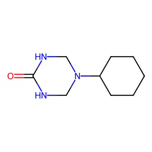 s-Triazin-2(1H)-one, tetrahydro-5-cyclohexyl- structure
