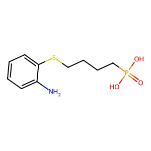 4-(2-Aminophenylthio)-butylphosphonic acid structure