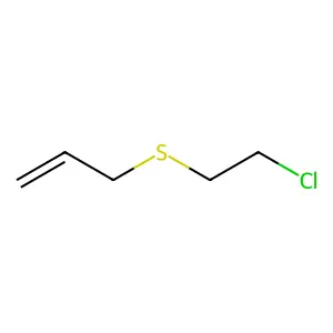 Sulfide, allyl 2-chloroethyl structure