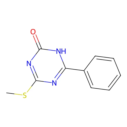 4-Methylsulfanyl-6-phenyl-1,3,5-triazin-2-ol structure