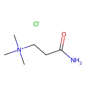 Propionamide, 3-(trimethylammonio)-, chloride structure