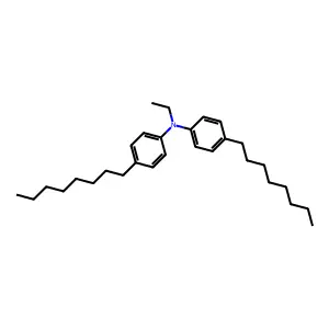 N-Ethyl-4-octyl-N-(4-octylphenyl)aniline structure