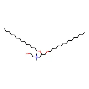 N-(2-Hydroxyethyl)-N,N-dimethyl-2,3-bis(tetradecyloxy)-1-propaniminium structure