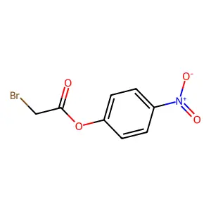 Acetic acid, 2-bromo-, 4-nitrophenyl ester structure