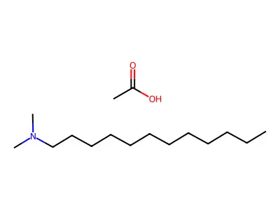 Dodecyl(dimethyl)azanium;acetate structure