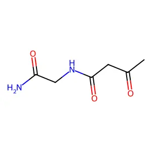 N-(2-amino-2-oxoethyl)-3-oxobutyramide structure