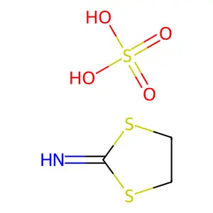 1,3-Dithiolan-2-imine, sulfate (1:1) structure