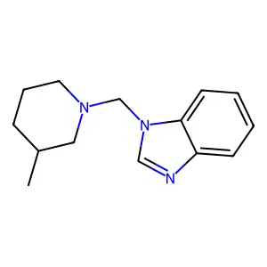 1-[(3-methyl-1-piperidinyl)methyl]-1H-benzimidazole structure